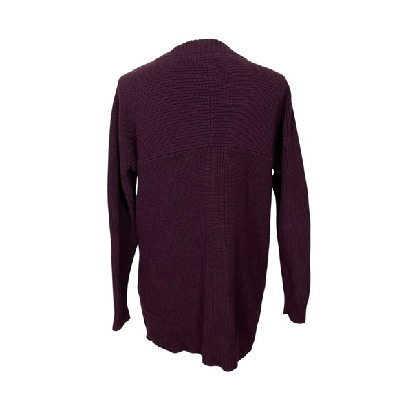 Athleta West End Oversized Knit Cardigan Maroon XS - Picture 8 of 11